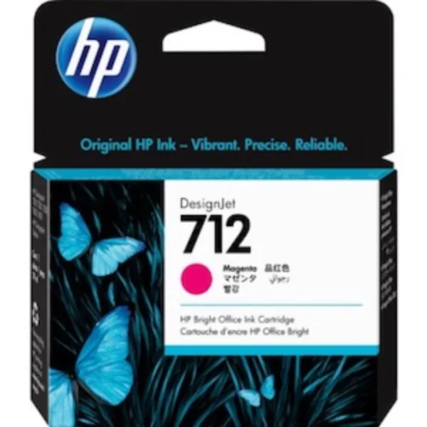 HP 712 (3ED68A) DesignJet T210, T230, T250, T630, T650 Series Magenta Ink Cartridge (29 ml)