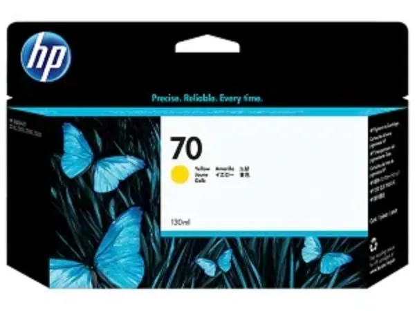 HP 70 (C9454A) Yellow Original Ink Cartridge (130 ml)