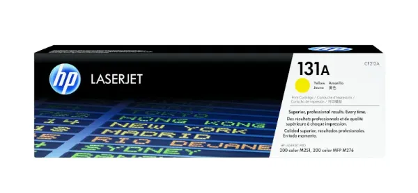 HP 131A (CF212A) LaserJet Pro 200 Color M251, M276 Yellow Original LaserJet Toner Cartridge (1,800 Yield)