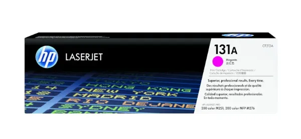 HP 131A (CF213A) LaserJet Pro 200 Color M251, M276 Magenta Original LaserJet Toner Cartridge (1,800 Yield)
