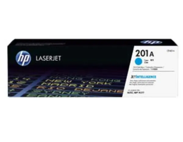 HP 201A (CF401A) Color LaserJet  M252, MFP M277 Cyan Toner Cartridge (1,330 Yield)