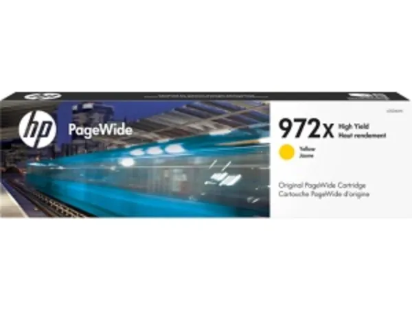 HP 972X (L0S04AN) PageWide 477, 577, 452, 552, Managed P55250, P57750 High Yield Yellow (7,000 Yield)