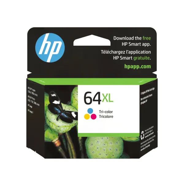 HP 64XL (N9J91AN) Tri-color Original Ink Cartridge (415 Yield)