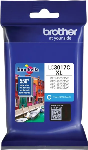 Brother MFC-J5330DW, J6530DW, J6930DW High Yield Cyan Ink Cartridge (550 Yield)