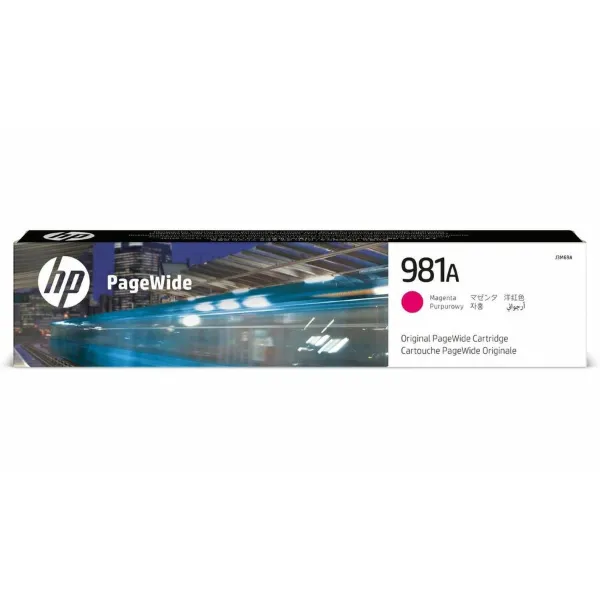 HP 981A (J3M69A) PageWide Enterprise Color 556, 586, Managed Color E55650, E58650 Magenta Original PageWide Cartridge (6,000 Yield)